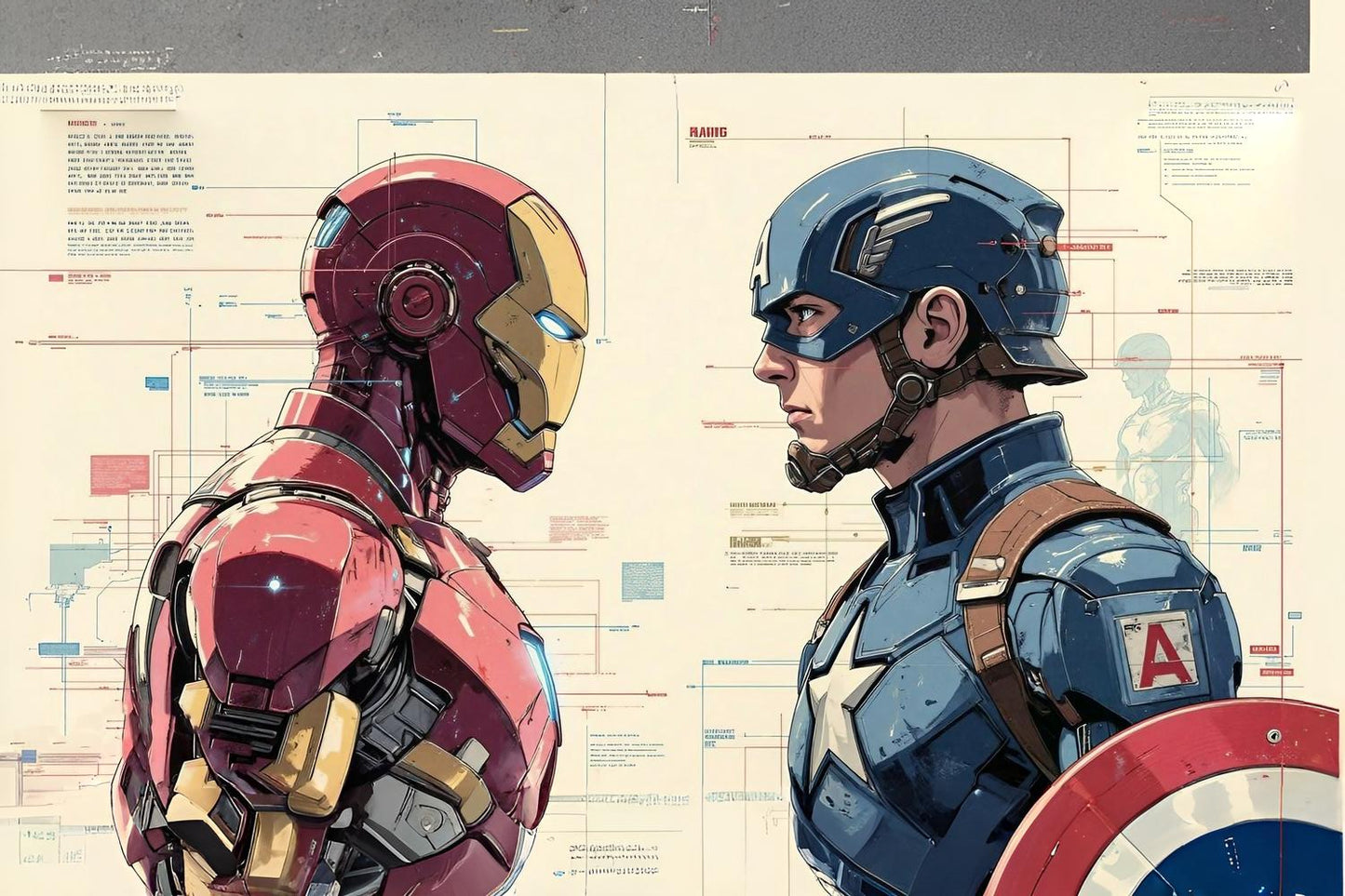 IRONMAN  AND CAPTAIN AMERICA