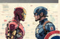 IRONMAN  AND CAPTAIN AMERICA
